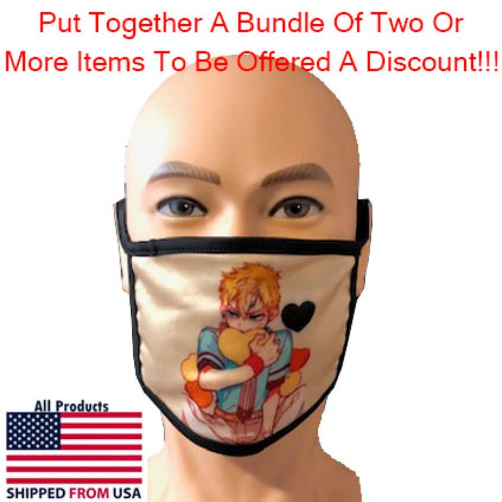 Washable Adult Anime Face Mask #19